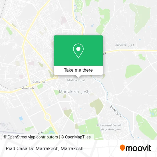Riad Casa De Marrakech map