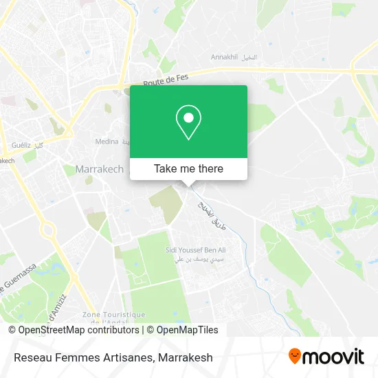 Reseau Femmes Artisanes map