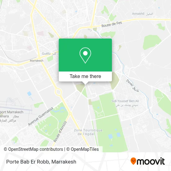 Porte Bab Er Robb map