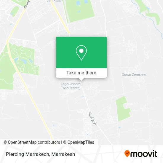 Piercing Marrakech map