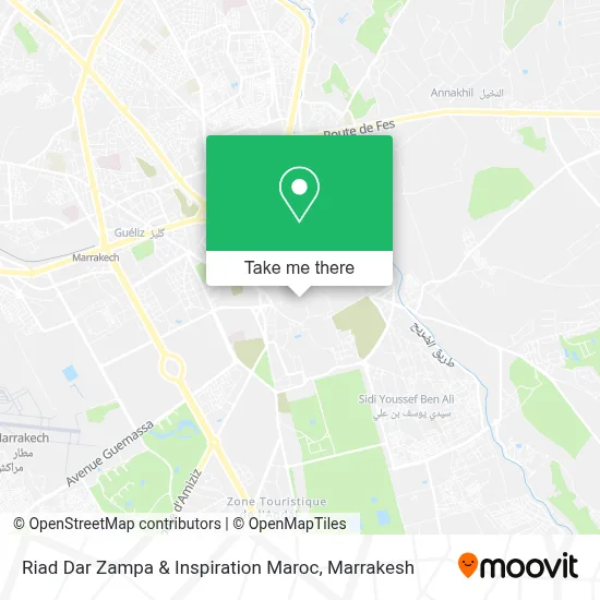 Riad Dar Zampa & Inspiration Maroc map