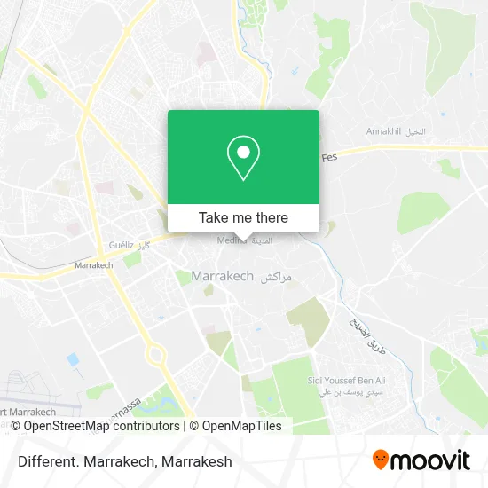 Different. Marrakech map
