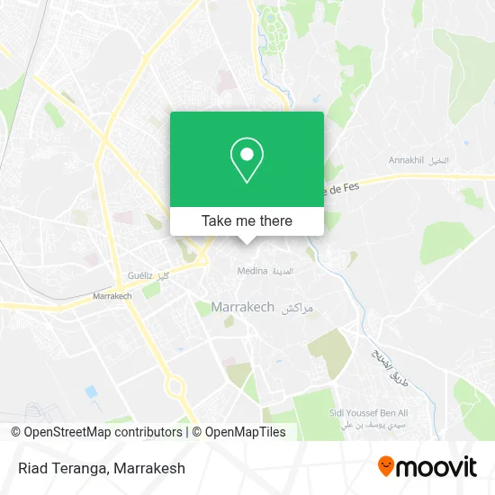 Riad Teranga map