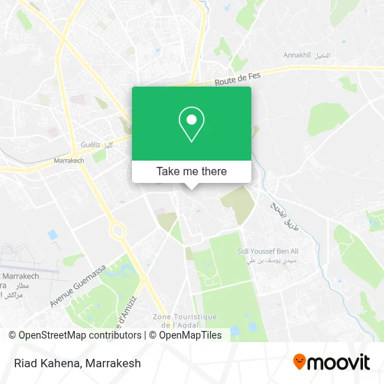 Riad Kahena map