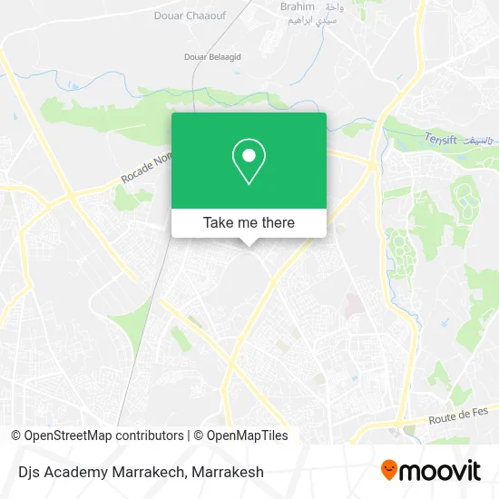 Djs Academy Marrakech map
