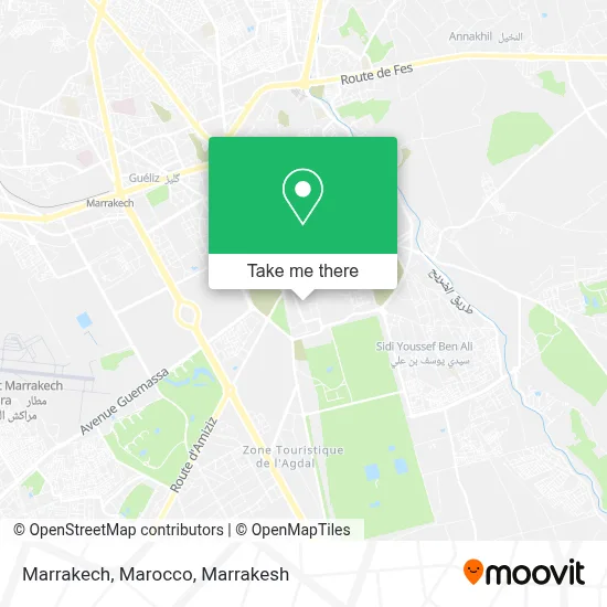 Marrakech, Marocco map