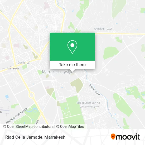 Riad Celia Jamade map