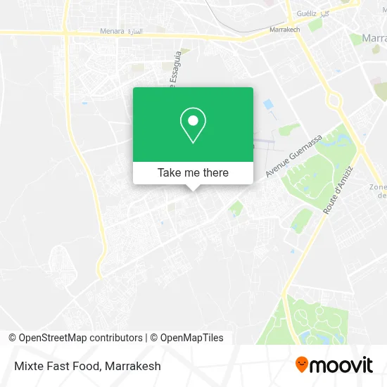 Mixte Fast Food map