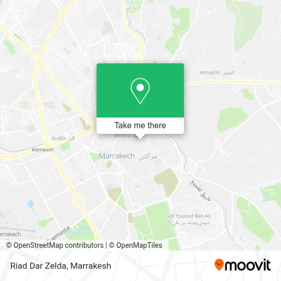 Riad Dar Zelda map