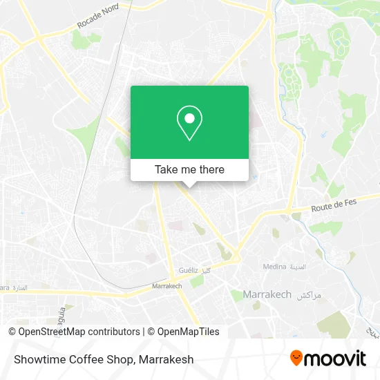 Showtime Coffee Shop map