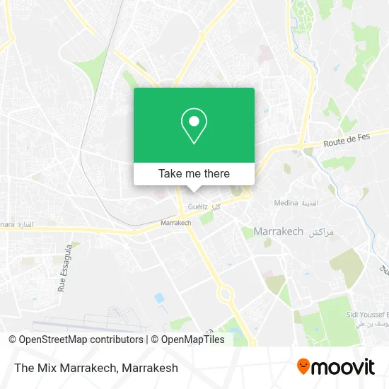 The Mix Marrakech map
