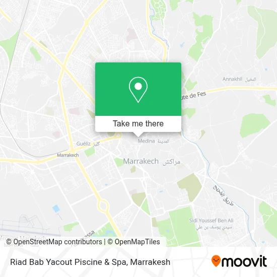 Riad Bab Yacout Piscine & Spa map