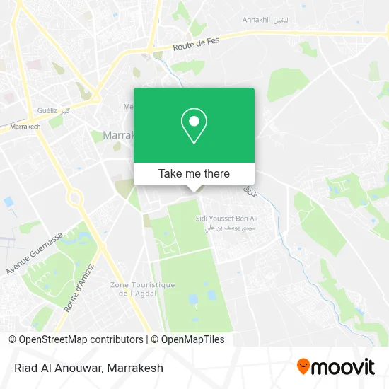 Riad Al Anouwar map