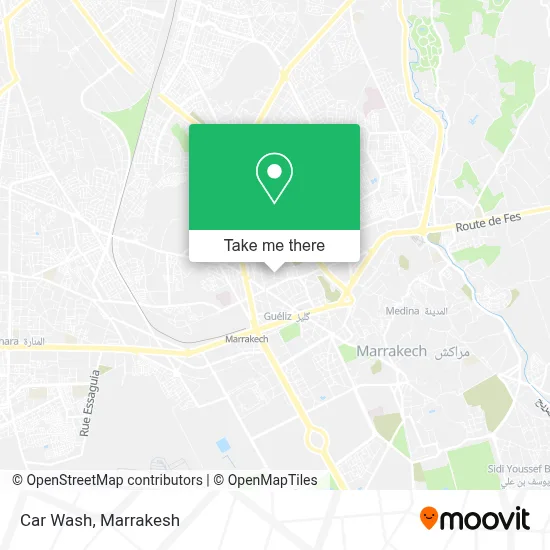 Car Wash map
