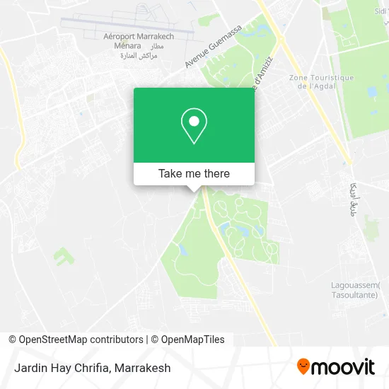 Jardin Hay Chrifia map