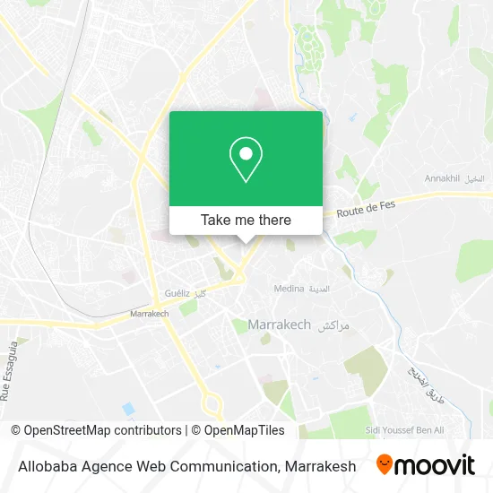 Allobaba Agence Web Communication map