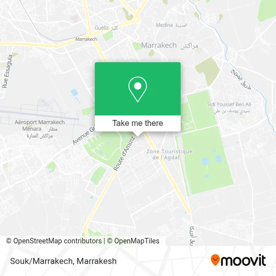 Souk/Marrakech map