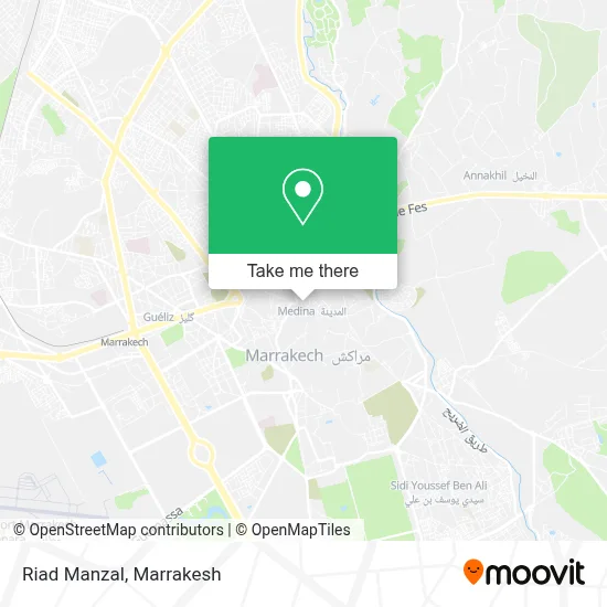 Riad Manzal map
