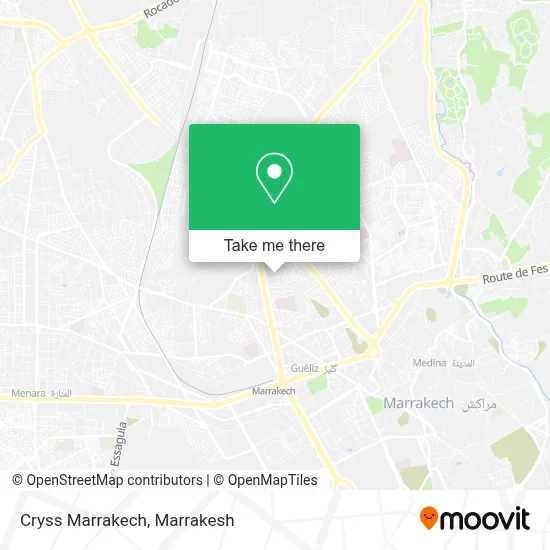 Cryss Marrakech map
