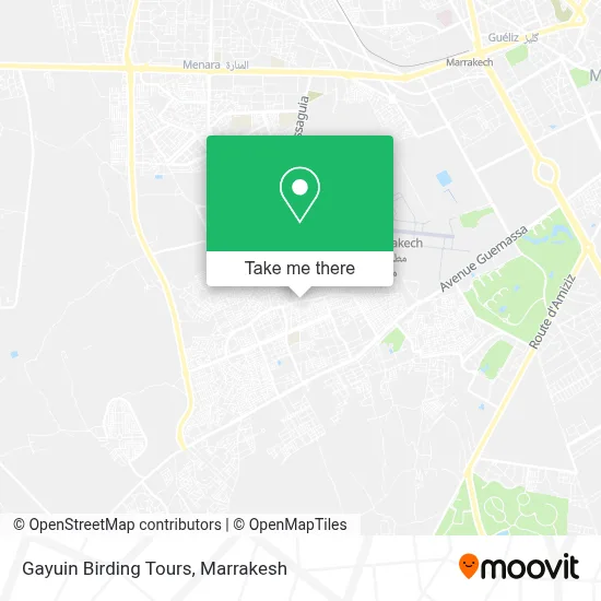 Gayuin Birding Tours map
