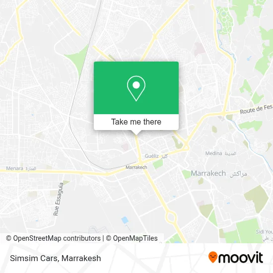 Simsim Cars map