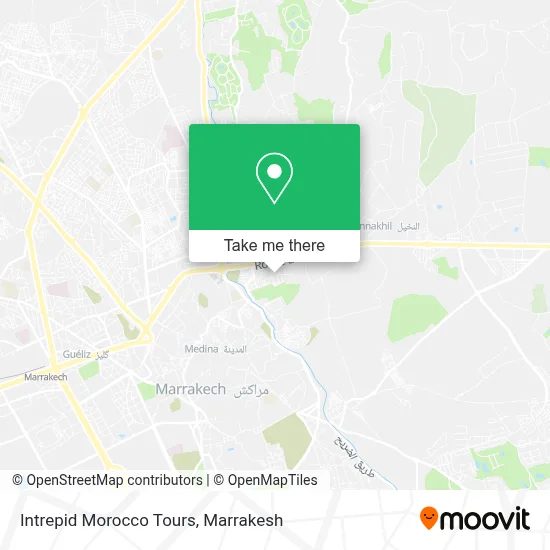 Intrepid Morocco Tours map