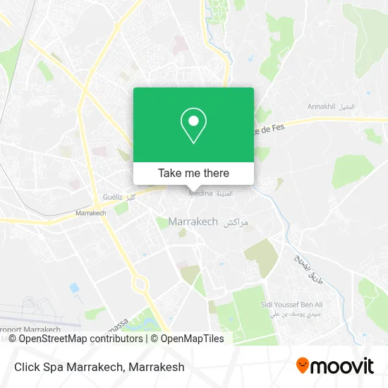 Click Spa Marrakech map