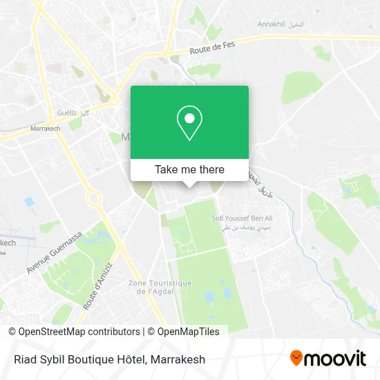 Riad Sybil Boutique Hôtel map