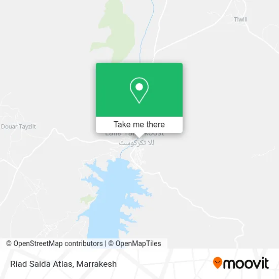Riad Saida Atlas map