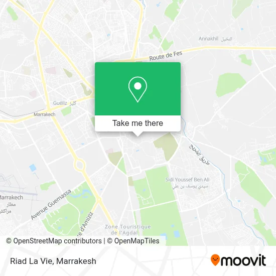 Riad La Vie map