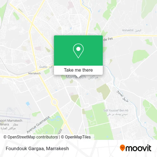 Foundouk Gargaa map