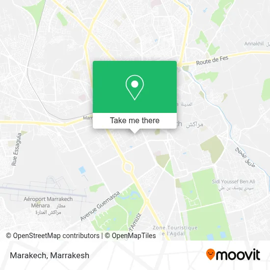 Marakech map