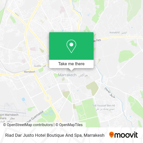 Riad Dar Justo Hotel Boutique And Spa map