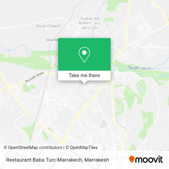 Restaurant Baba Turc-Marrakech map