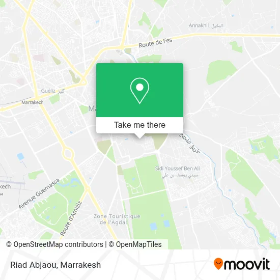 Riad Abjaou map