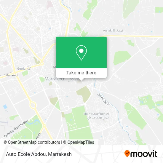 Auto Ecole Abdou map