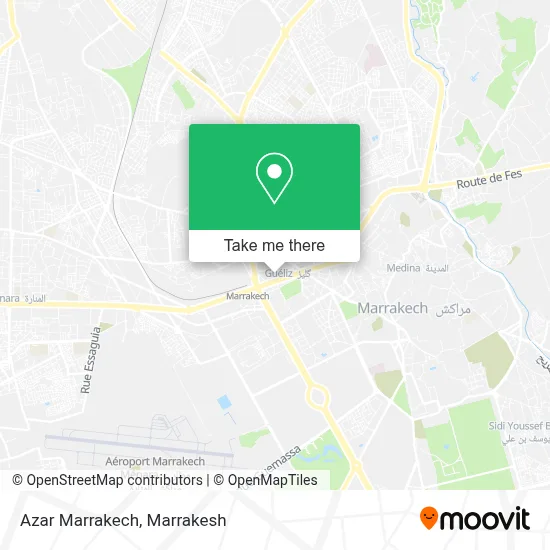 Azar Marrakech map
