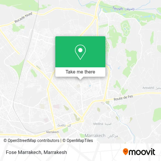 Fose Marrakech map