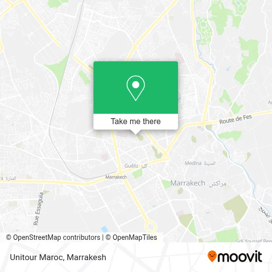Unitour Maroc map