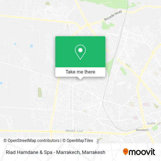 Riad Hamdane & Spa - Marrakech map