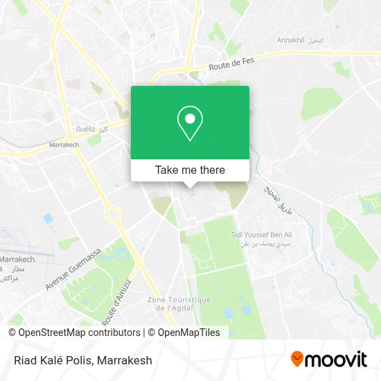 Riad Kalé Polis map