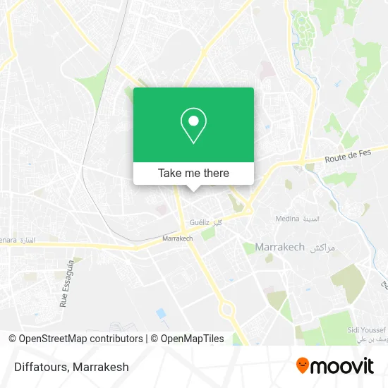 Diffatours map