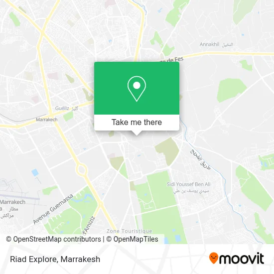 Riad Explore map