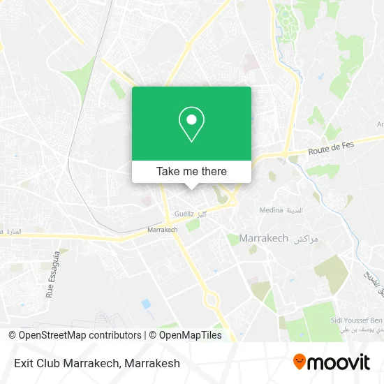 Exit Club Marrakech map