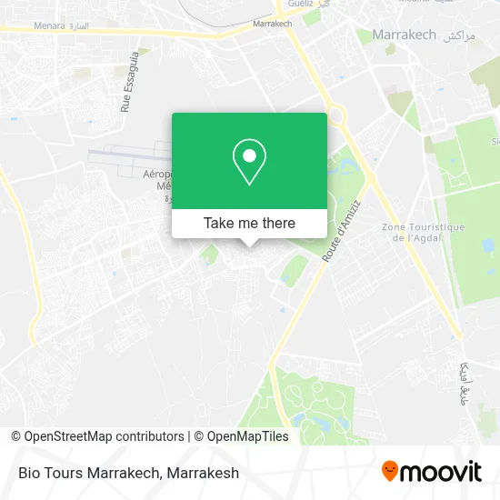 Bio Tours Marrakech map