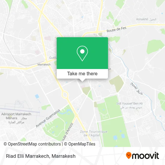 Riad Elli Marrakech map