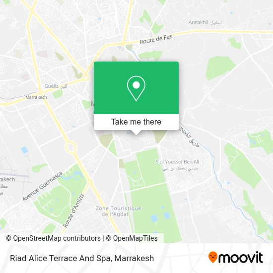Riad Alice Terrace And Spa map