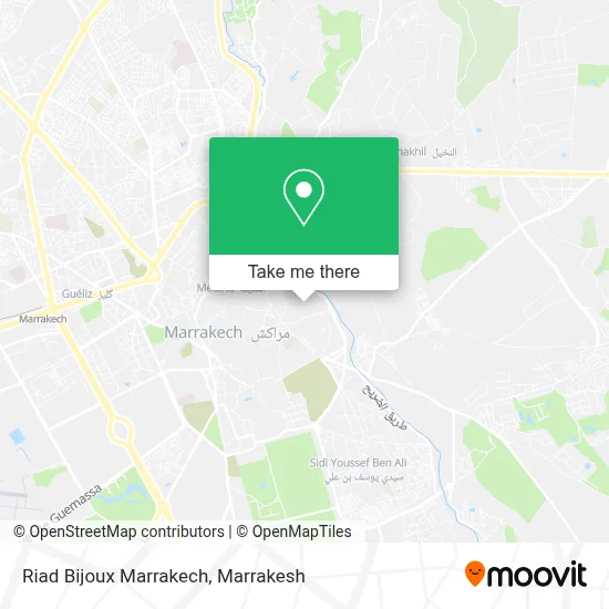 Riad Bijoux Marrakech map