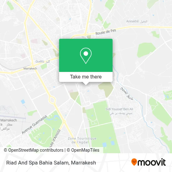 Riad And Spa Bahia Salam map