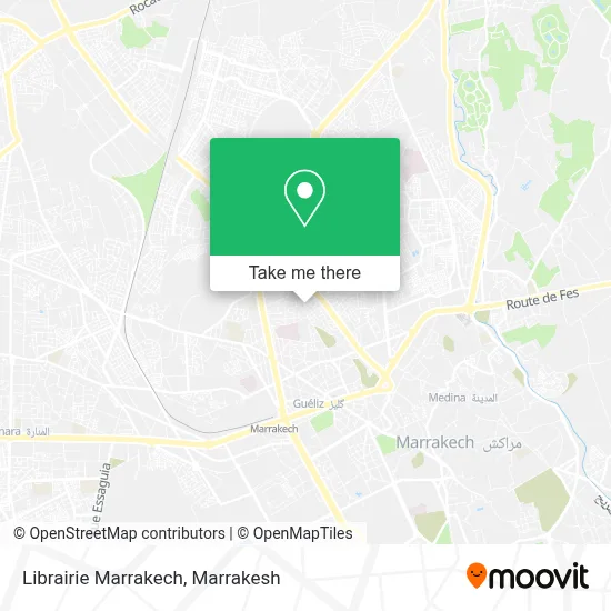 Librairie Marrakech map